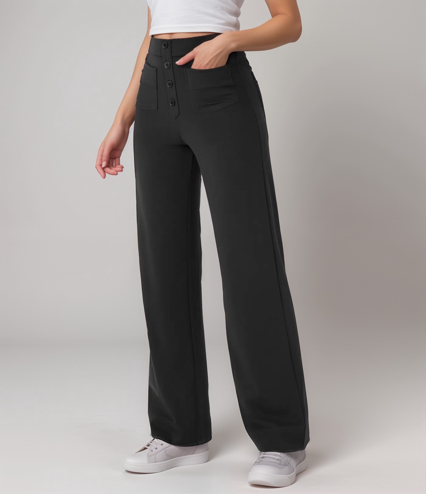 Clara | Pantalon Confort Taille Haute | 1+1 OFFERT - Twinsy