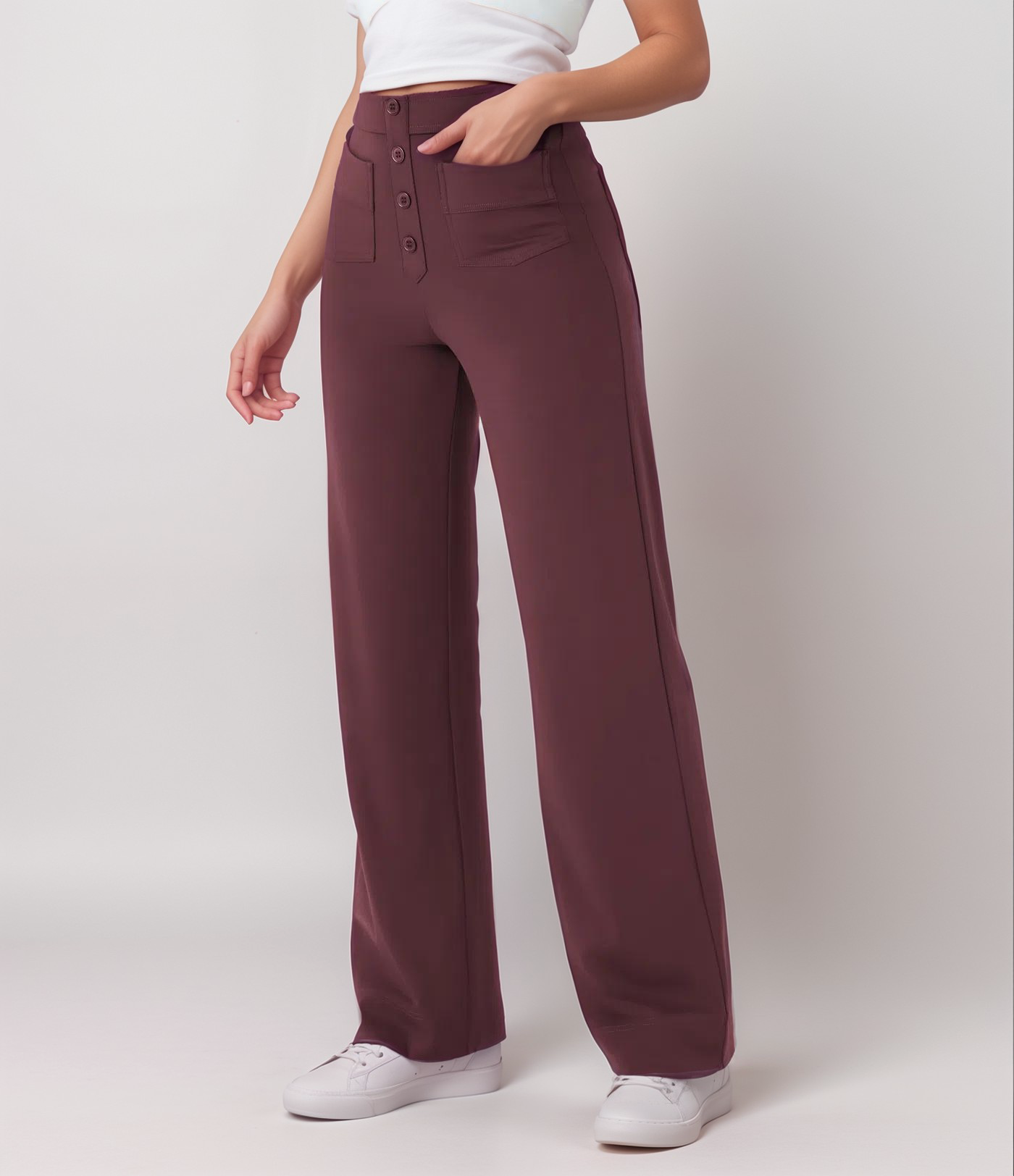 Clara | Pantalon Confort Taille Haute | 1+1 OFFERT - Twinsy