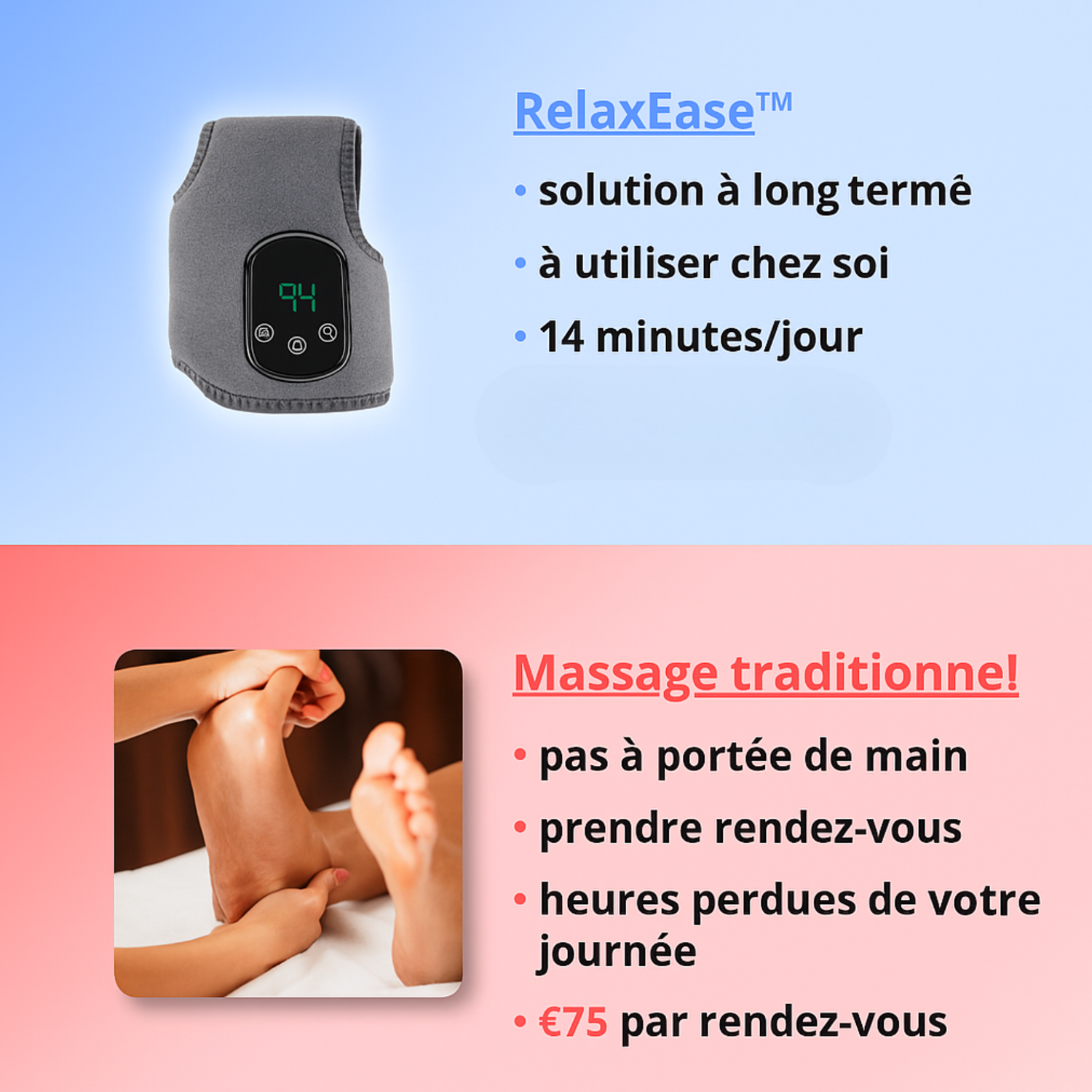 RelaxEase™ - 3-en-1 vibro-masseur - Twinsy