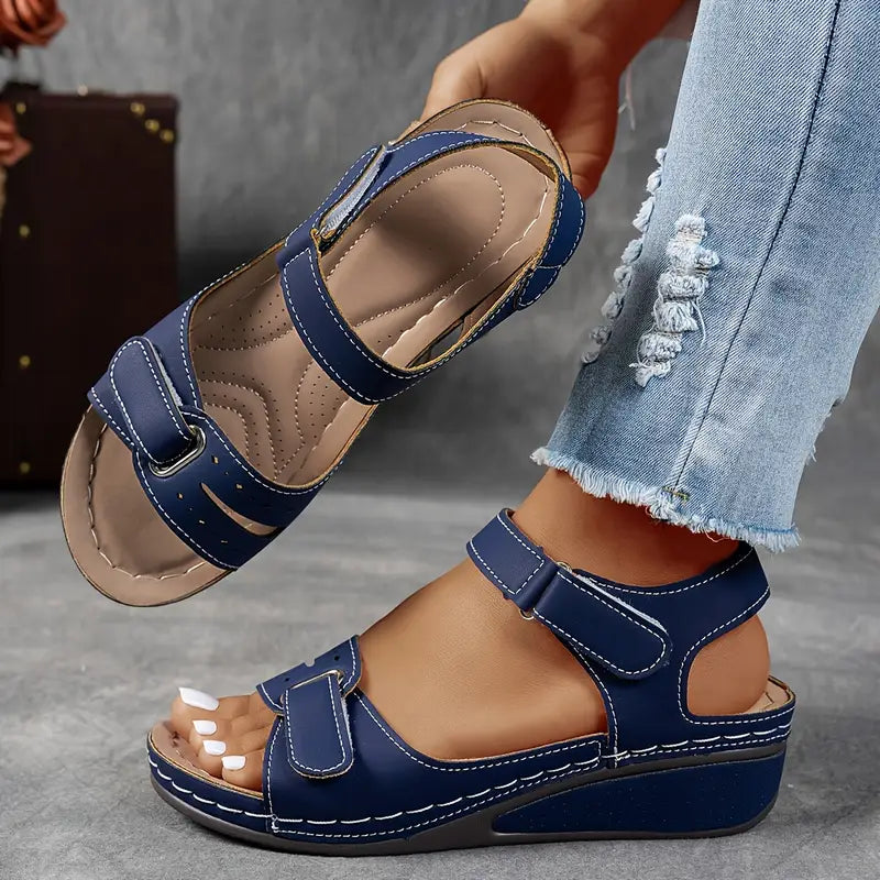 Elia – Sandales compensées – Maintien et confort pour vos pieds – Design orthopédique premium 2025 - Twinsy