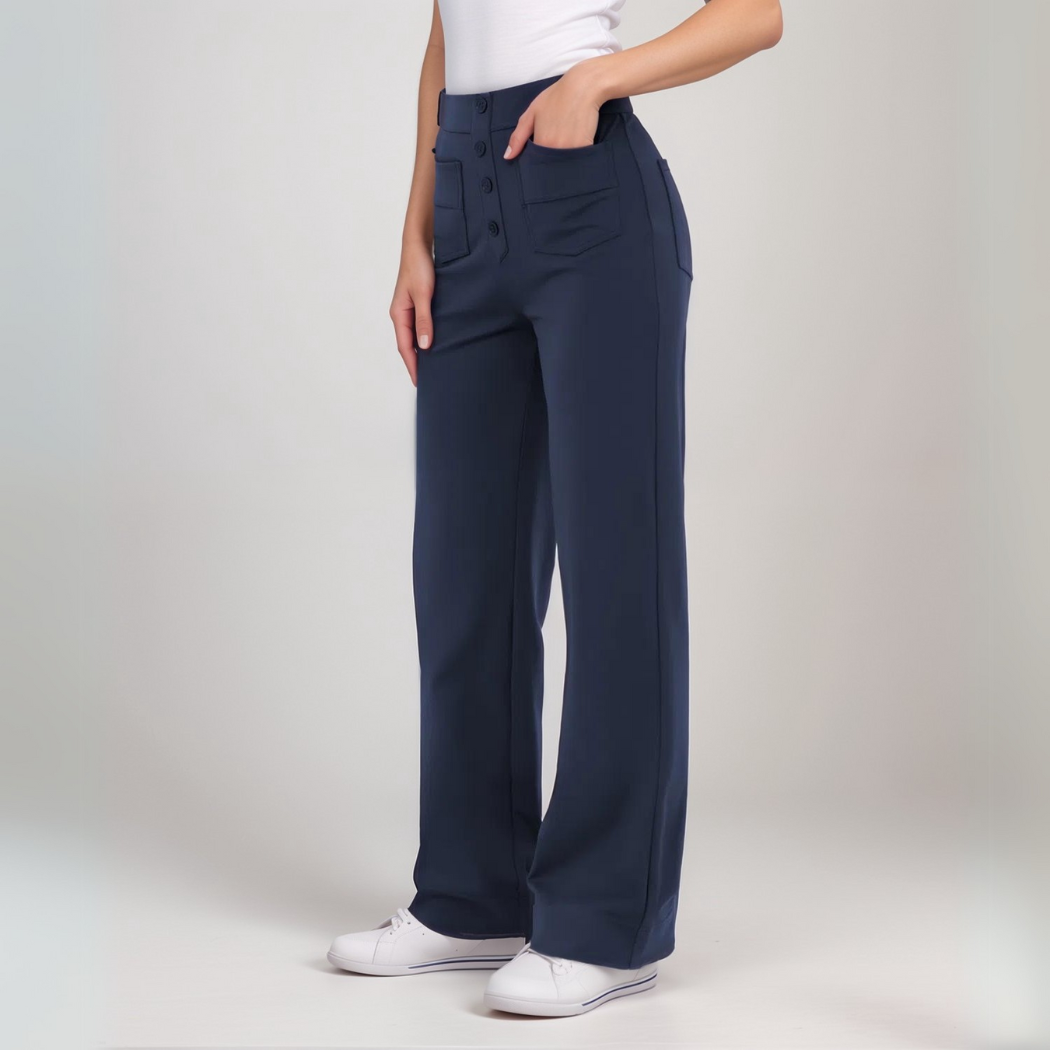 Clara | Pantalon Confort Taille Haute | 1+1 OFFERT - Twinsy