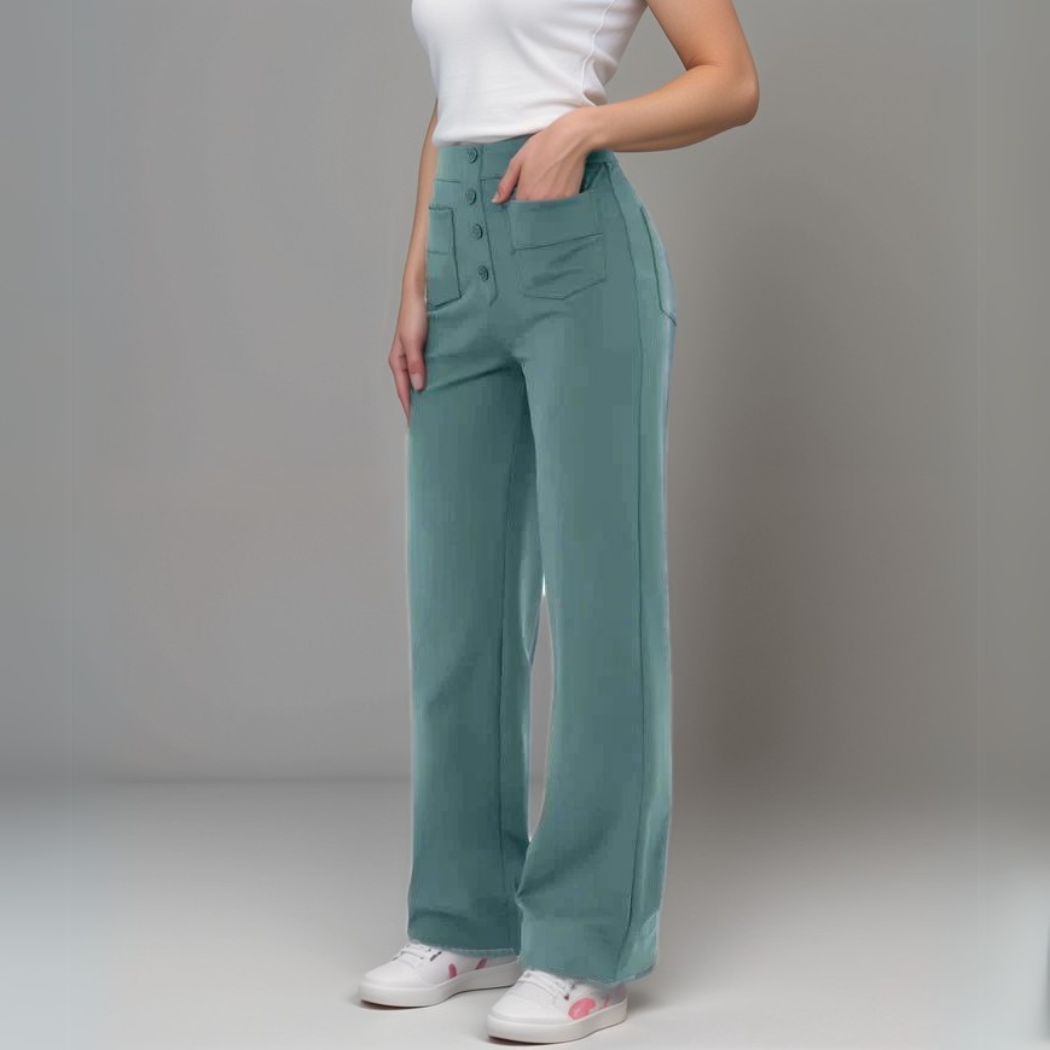 Clara | Pantalon Confort Taille Haute | 1+1 OFFERT - Twinsy