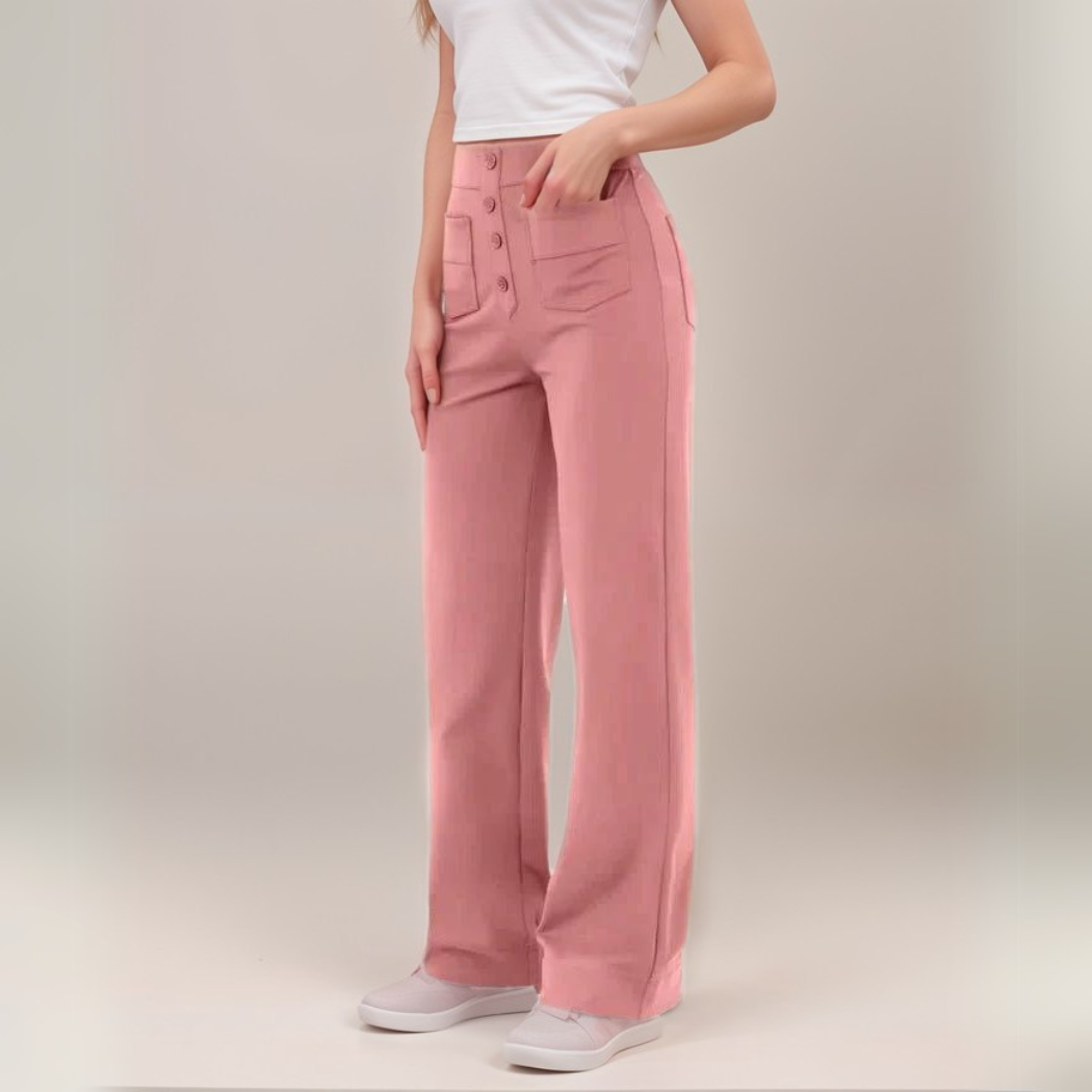 Clara | Pantalon Confort Taille Haute | 1+1 OFFERT - Twinsy