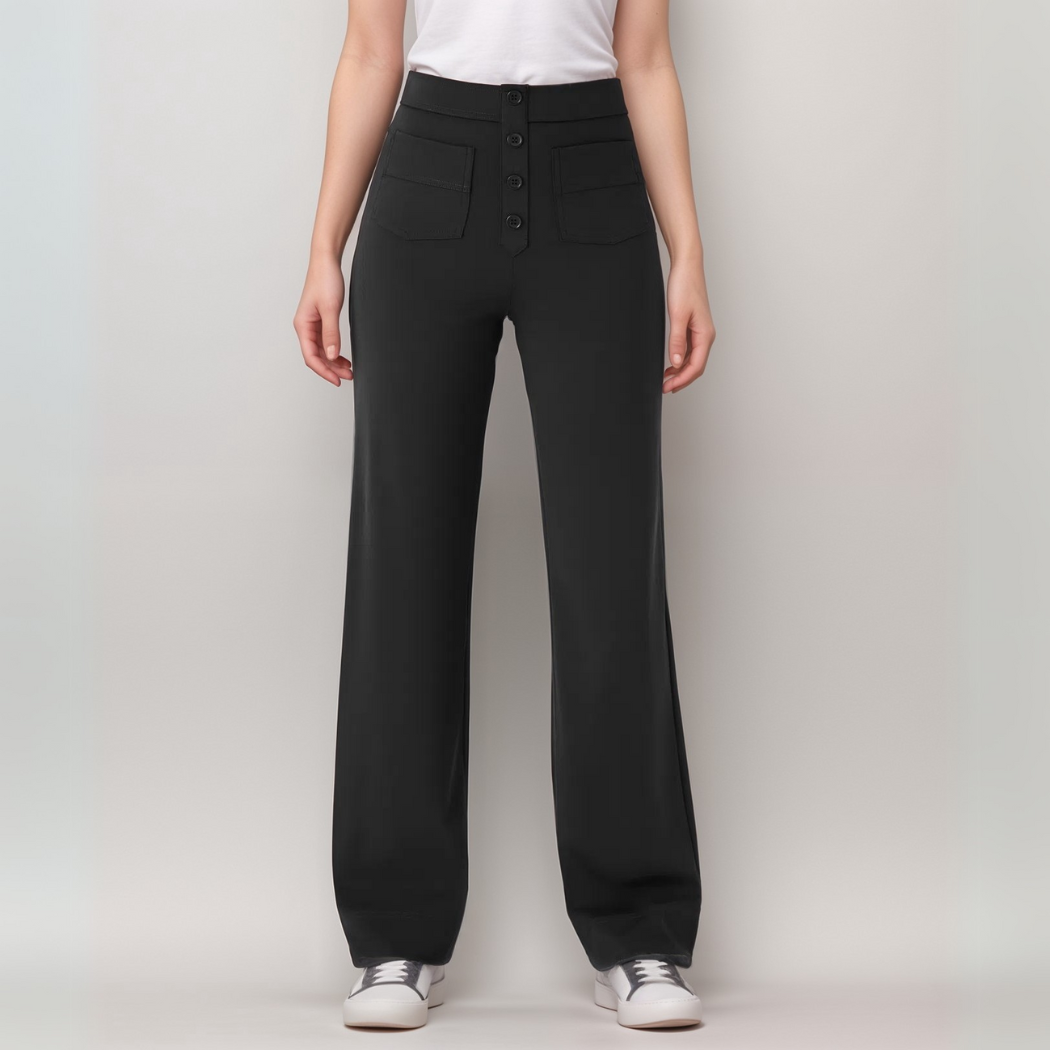 Clara | Pantalon Confort Taille Haute | 1+1 OFFERT - Twinsy