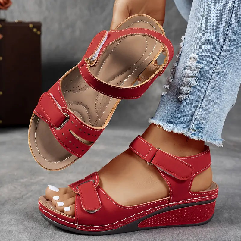Elia – Sandales compensées – Maintien et confort pour vos pieds – Design orthopédique premium 2025 - Twinsy