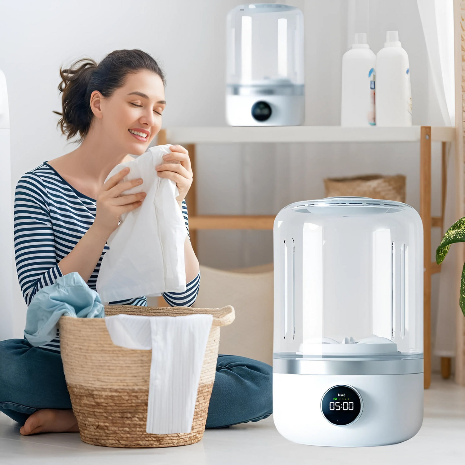 MiniWasher Twinsy – Lave-Linge Sans Fil Lave Ton Linge en Moins de 15 Minutes – N’importe Où, Sans Prise, Sans Effort - Twinsy