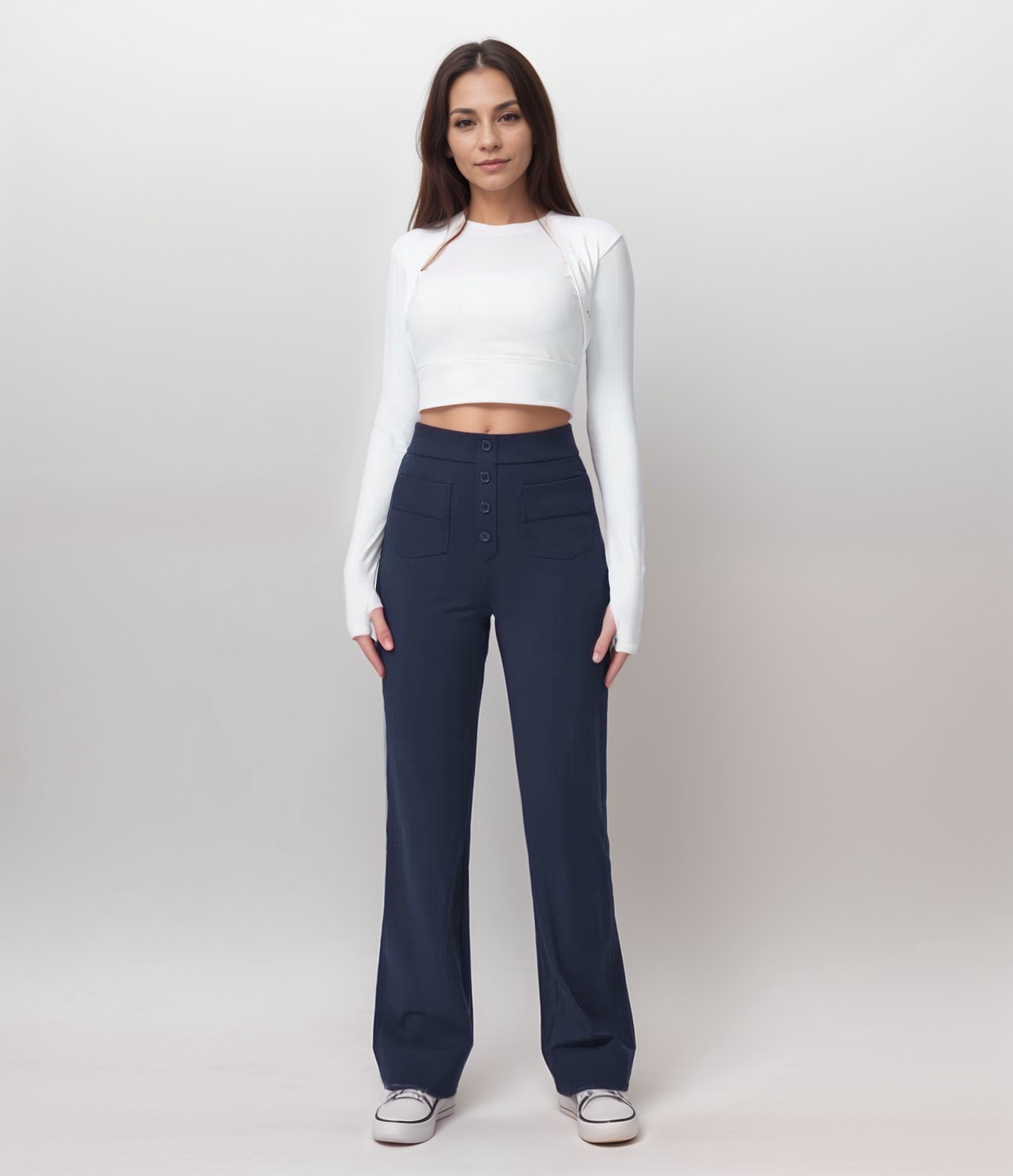 Clara | Pantalon Confort Taille Haute | 1+1 OFFERT - Twinsy