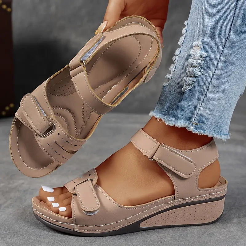 Elia – Sandales compensées – Maintien et confort pour vos pieds – Design orthopédique premium 2025 - Twinsy