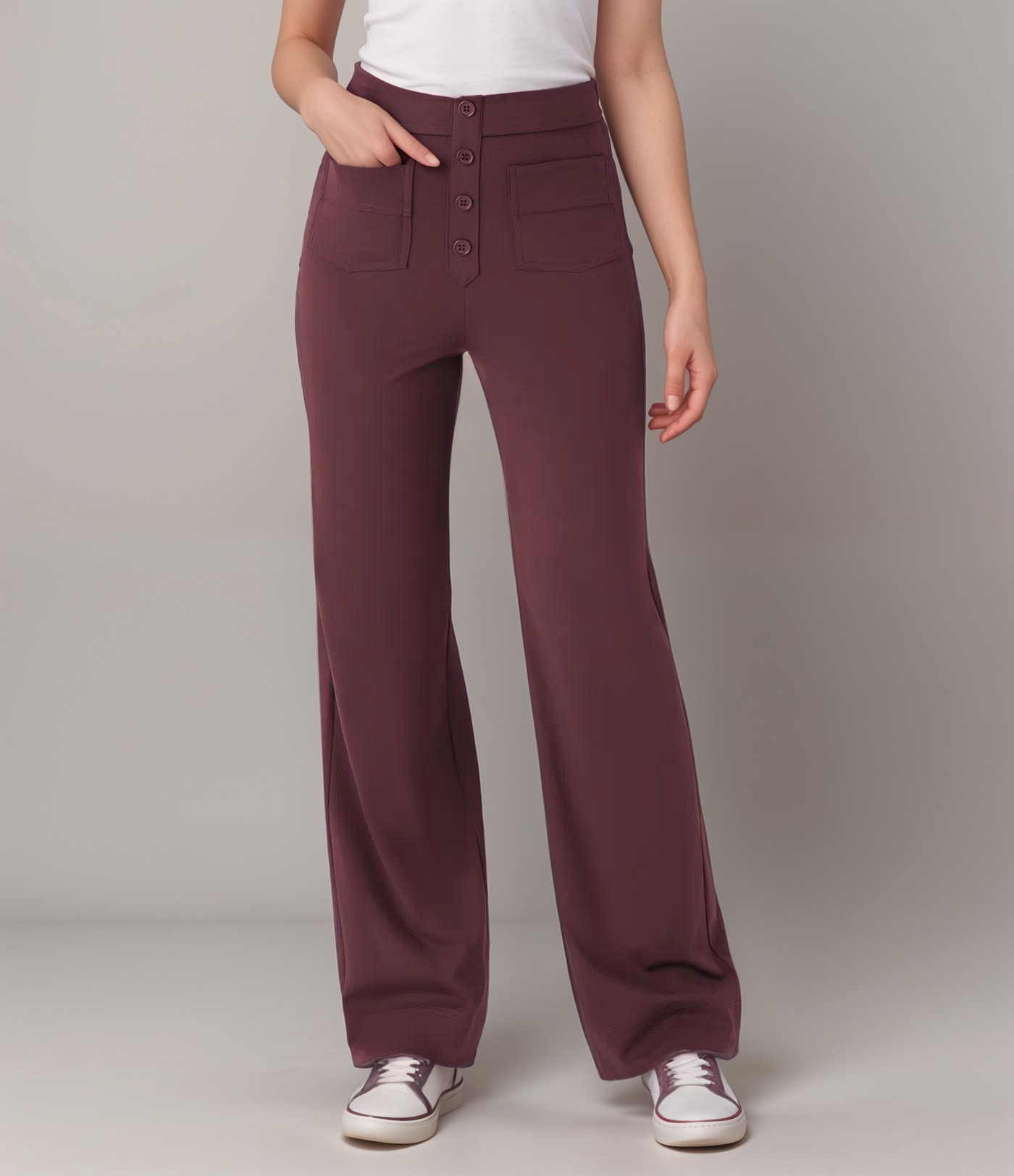 Clara | Pantalon Confort Taille Haute | 1+1 OFFERT - Twinsy