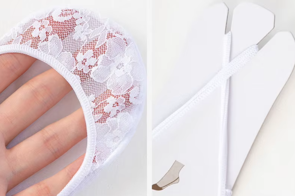 Pack 2 paires - Chaussettes Invisibles en Dentelle – Confort & Élégance - Twinsy