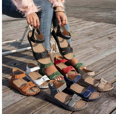 Elia – Sandales compensées – Maintien et confort pour vos pieds – Design orthopédique premium 2025 - Twinsy