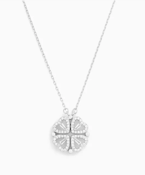 Collier « Bella Clover » – Trèfle Porte‑Bonheur (or, argent, avec boîte cadeau) - Twinsy
