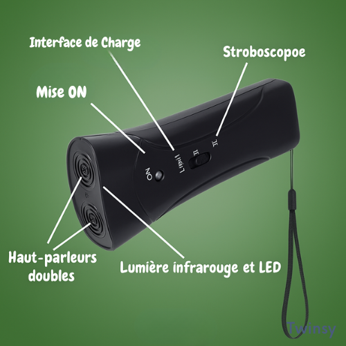 Twinsy Stopper X - Aide à calmer les aboiements et les mauvais comportements - Twinsy