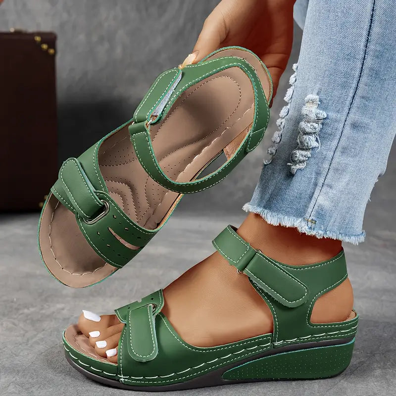 Elia – Sandales compensées – Maintien et confort pour vos pieds – Design orthopédique premium 2025 - Twinsy
